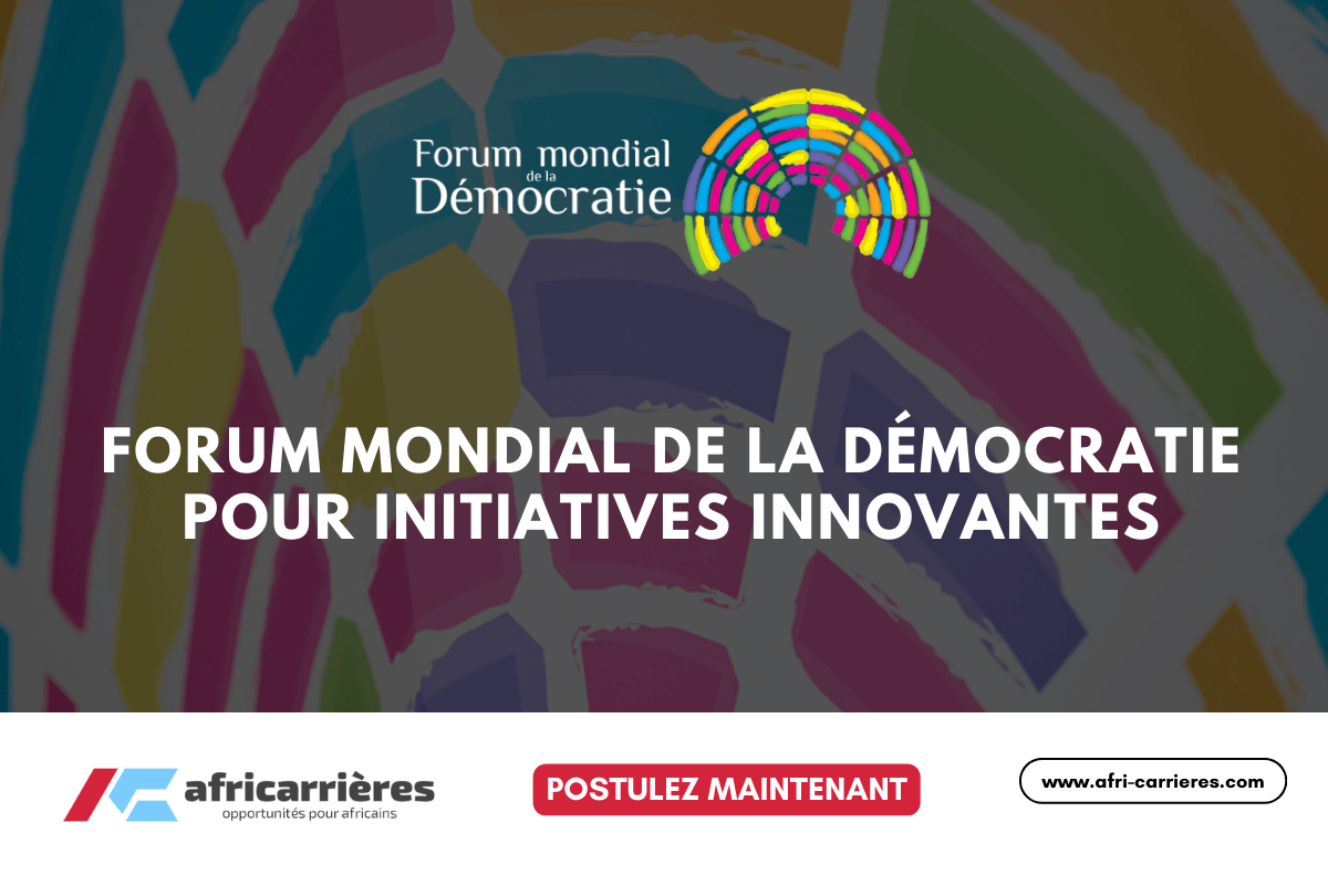 Forum mondial de la démocratie 2025 pour initiatives innovantes