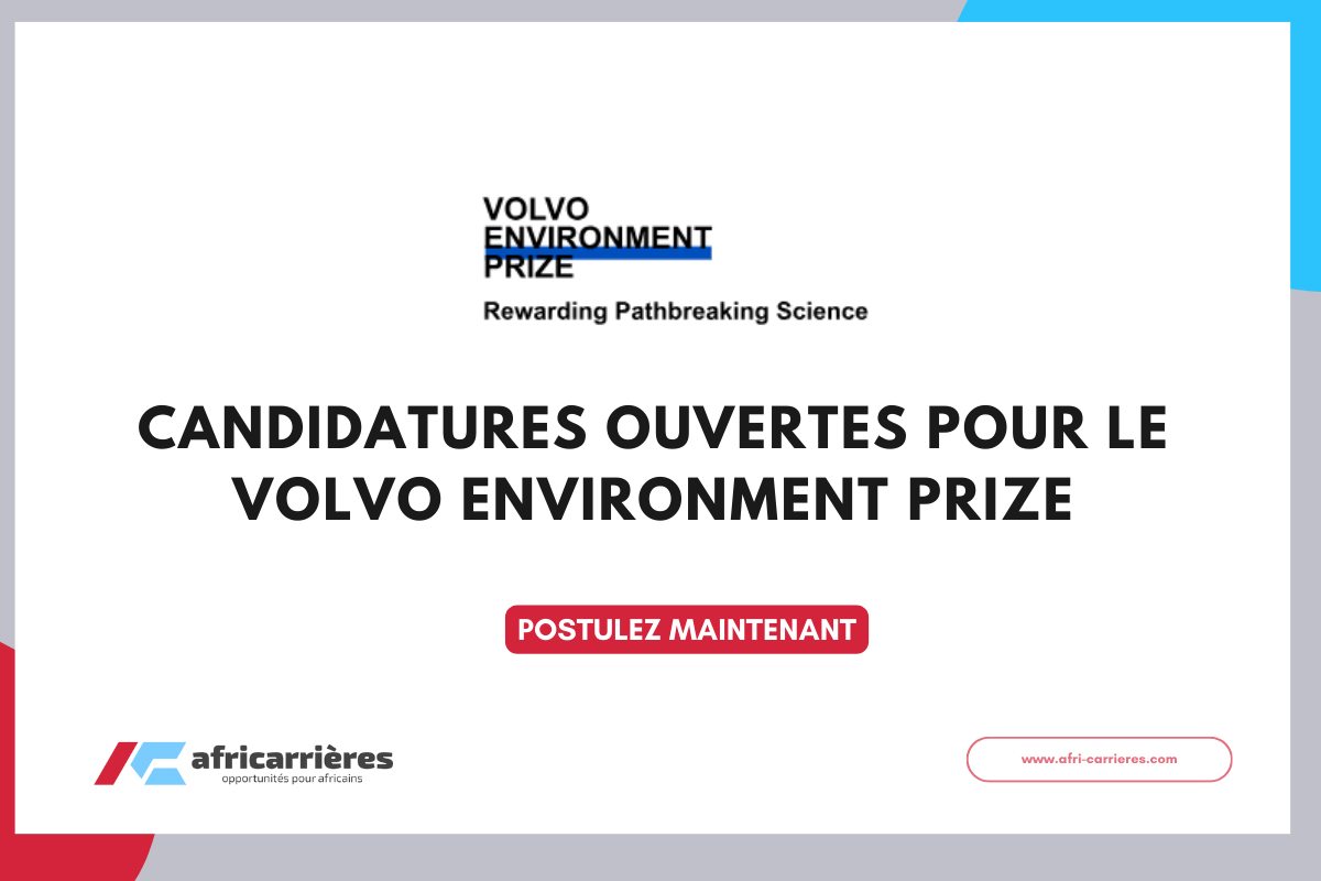 Les candidatures sont désormais ouvertes pour le Volvo Environment Prize 2026