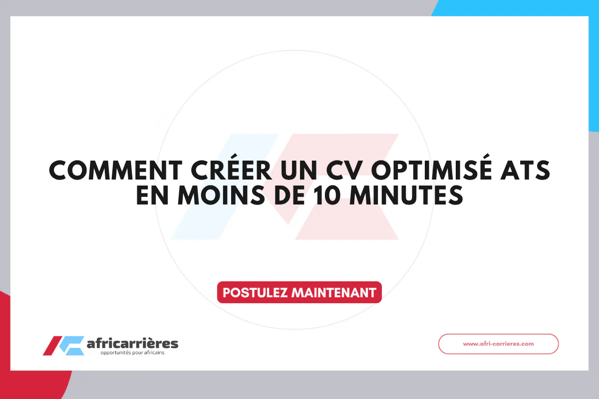 Smart CV AI Créez un CV optimisé ATS en moins de 10 minutes