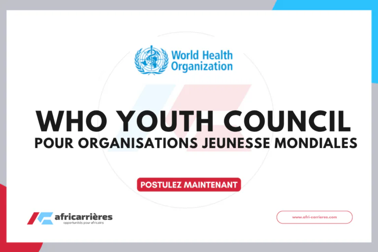 WHO Youth Council 2026–2028 Appel à candidatures pour organisations jeunesse mondiales