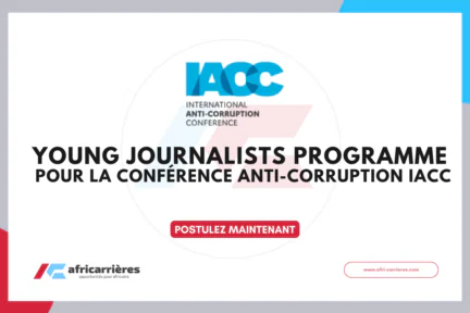 Young Journalists Programme 2026 pour la conférence anti-corruption IACC
