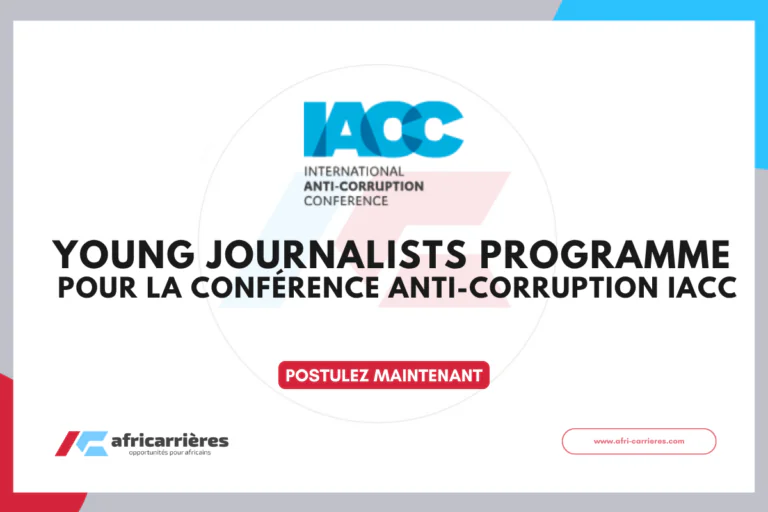 Young Journalists Programme 2026 pour la conférence anti-corruption IACC