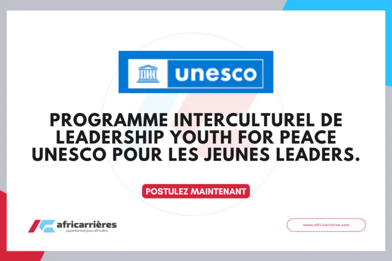 Youth for Peace UNESCO 2026 POUR JEUNES LEADERS