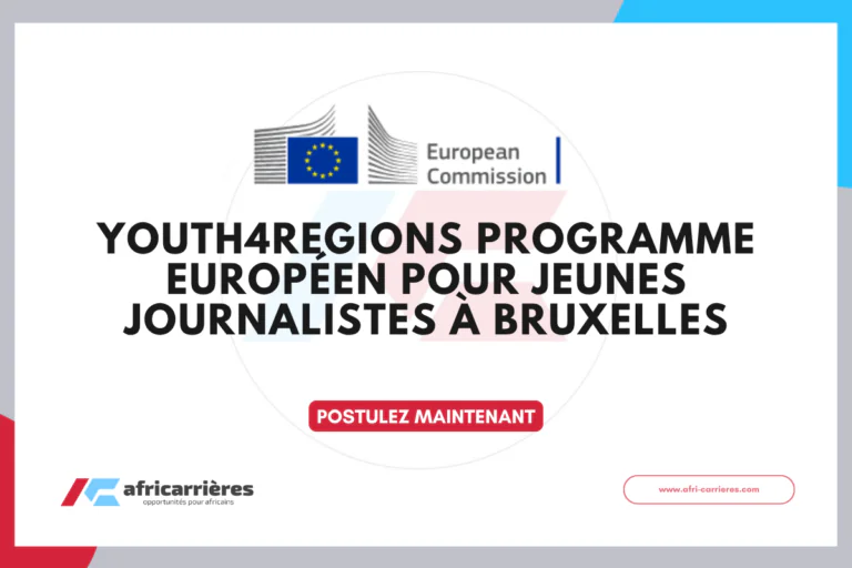 Youth4Regions 2026 - Programme européen pour jeunes journalistes à Bruxelles