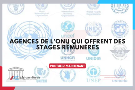 agences de l'ONU qui offrent des stages rémunérés