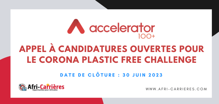 Appel à candidatures ouvertes pour le Corona Plastic Free Challenge