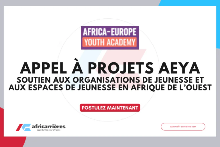 Appel à projets AEYA 2026 – Espaces de Jeunesse en Afrique de l’Ouest