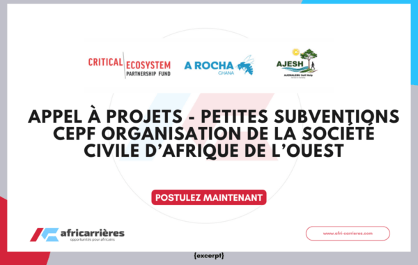 Appel à projets CEPF 2026 de Petites subventions pour la conservation en Afrique de l’Ouest