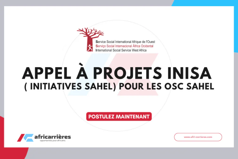 Appel à projets INISA ( Initiatives Sahel) pour les OSC sahel 2026