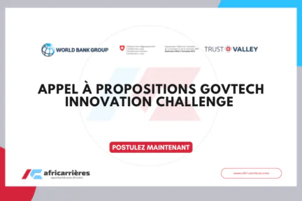 Appel à propositions – GovTech Innovation Challenge 2026 au Maroc
