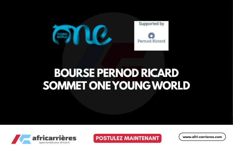 Bourse Pernod Ricard 2026 - Sommet One Young World à Cape Town (Financée)