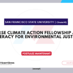 Climate Action Fellowship avec Literacy for Environmental Justice – 2026-2027