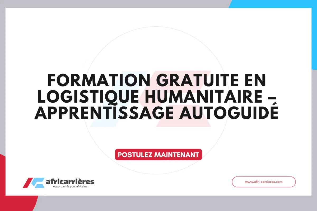Formation en Logistique Humanitaire – Apprentissage Autoguidé