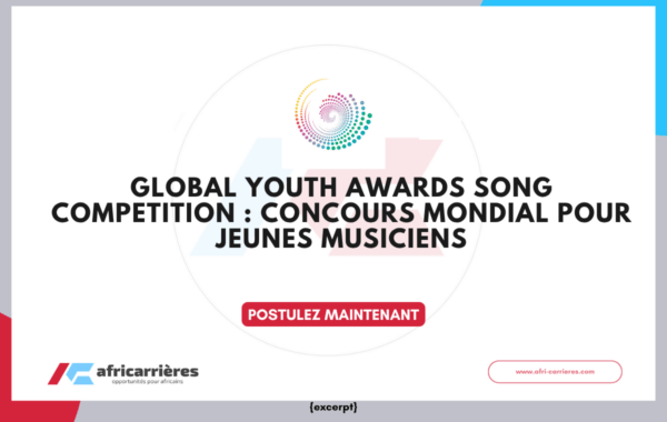 Global Youth Awards Song Competition 2026 – Concours mondial pour jeunes musiciens
