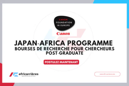 Japan‑Africa Programme 2027 - Bourses de recherche pour chercheurs post‑graduate