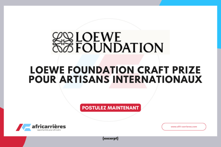 LOEWE FOUNDATION Craft Prize 2027 pour artisans internationaux