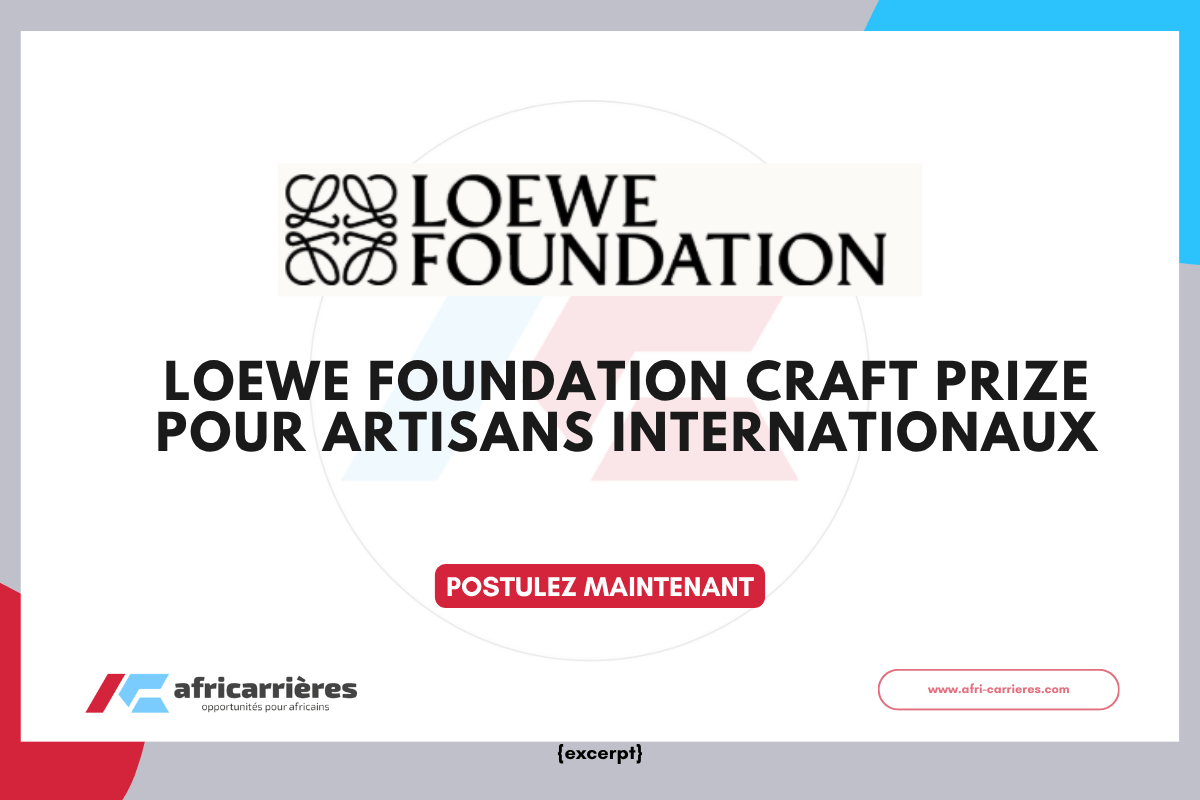 LOEWE FOUNDATION Craft Prize 2027 pour artisans internationaux