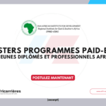 Masters Programmes PAID-ESA 2026/2027 pour jeunes diplômés et professionnels africains