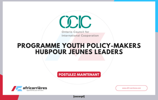 PROGRAMME OCIC Youth Policy-Makers Hubpour jeunes leaders 2026