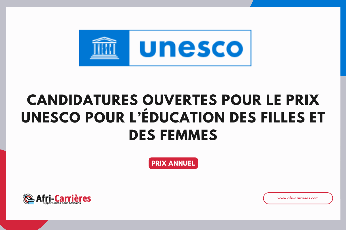 Prix UNESCO pour l’éducation des filles et des femmes