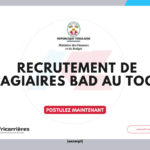 Avis à manifestation d’intérêt – Recrutement de stagiaires BAD au Togo