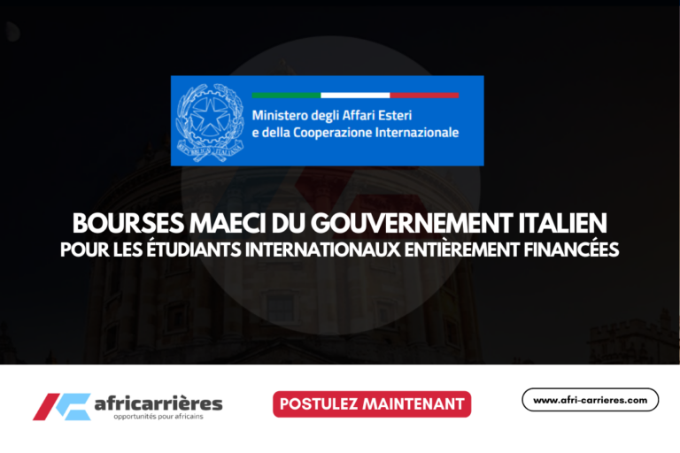 bourses MAECI du gouvernement italien pour les étudiants internationaux entièrement financées