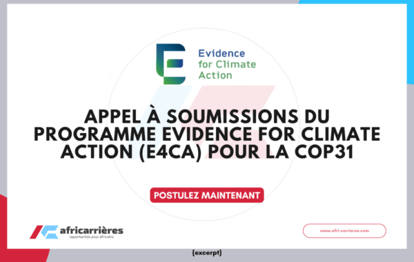 programme COP31 Evidence for Climate Action (E4CA)