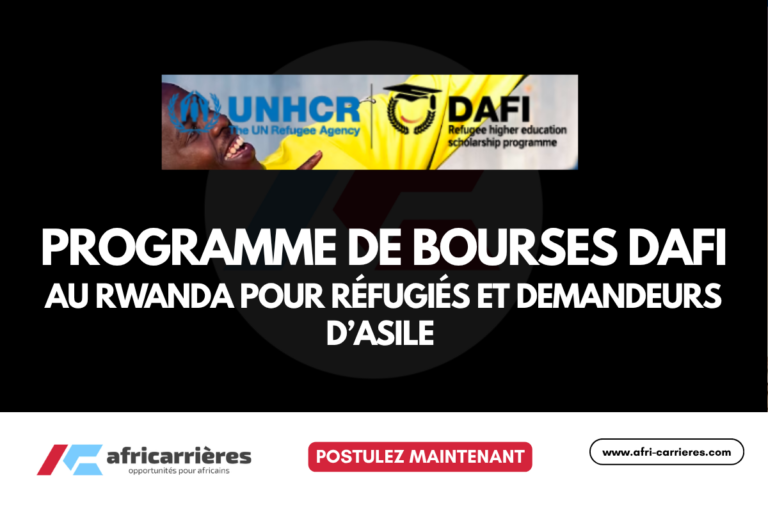 programme de bourses DAFI au Rwanda pour réfugiés et demandeurs d’asile 2026