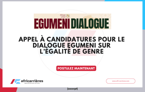 Appel à candidatures pour le 2e dialogue Egumeni sur l’égalité de genre