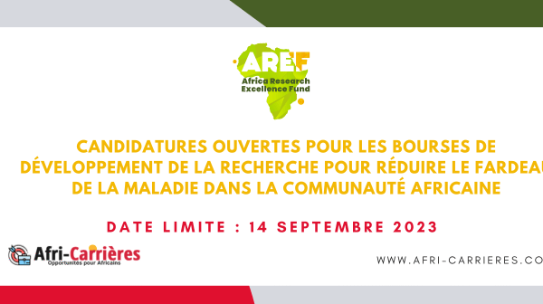 Candidatures ouvertes pour les bourses de developpement de la recherche pour reduire le fardeau de la maladie dans la communaute africaine 1