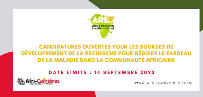 Candidatures ouvertes pour les bourses de développement de la recherche pour réduire le fardeau de la maladie dans la communauté africaine