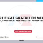 Certificat gratuit en MEAL – Suivi, Évaluation, Redevabilité et Apprentissage