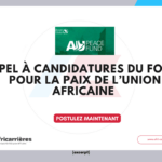 Appel à candidatures du Fonds pour la paix de l’Union africaine 2026 2 Appel à candidatures du Fonds pour la paix de l’Union africaine 2026