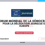 Forum Mondial de la Démocratie 2026 – Appel à candidatures pour la délégation jeunesse (enitèrement financée)