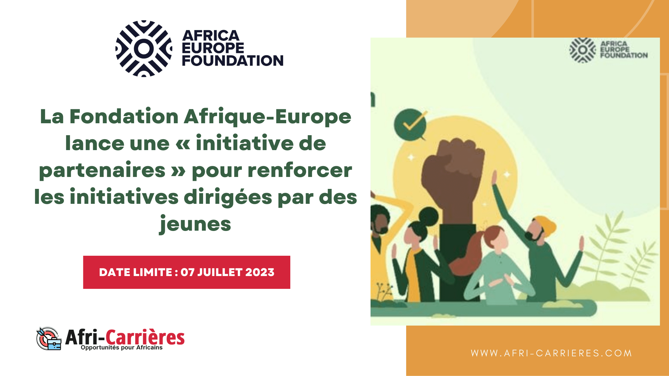 La Fondation Afrique-Europe lance une « initiative de partenaires » pour renforcer les initiatives dirigées par des jeunes