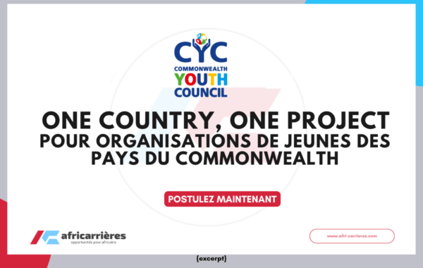 One Country One Project pour ORGANISATIONS DE jeunes des pays du Commonwealth 2026