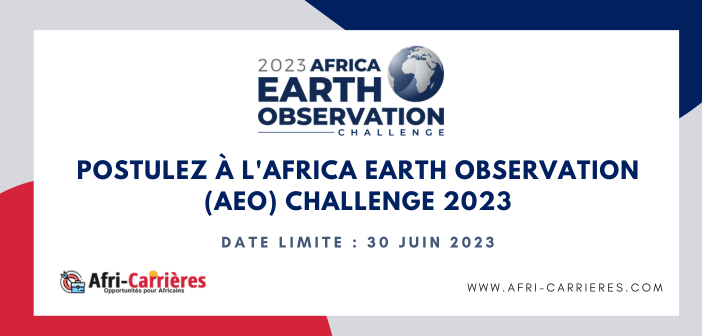 Postulez à l'Africa Earth Observation (AEO) Challenge 2023