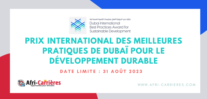 Prix international meilleures pratiques Dubaï pour ODD