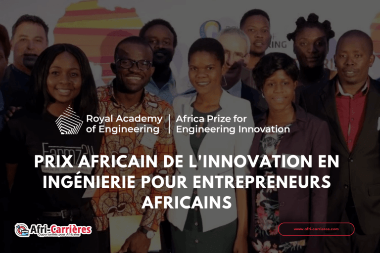 Prix africain en ingénierie 2025 pour entrepreneurs - Africa Prize for Engineering Innovation