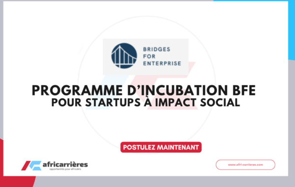 Programme d’incubation BfE 2026 pour startups à impact social
