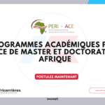 Programmes académiques PERI-ACE 2026 Bourses de Master et Doctorat en Afrique