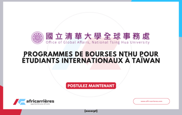 Programmes de bourses NTHU pour étudiants internationaux à Taïwan 2027