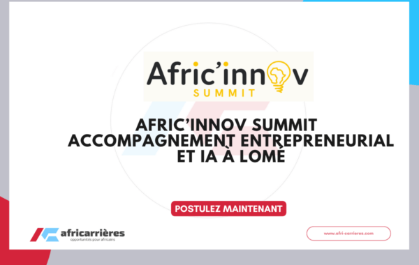 afric'innov summit 2026 accompagnement entrepreneurial et IA à Lomé