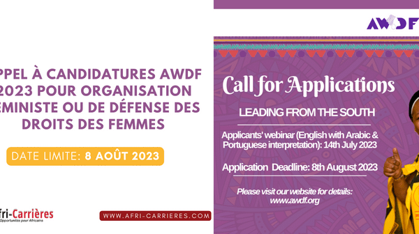 Appel a candidatures AWDF 2023 pour organisation feministe ou de defense des droits des femmes 1