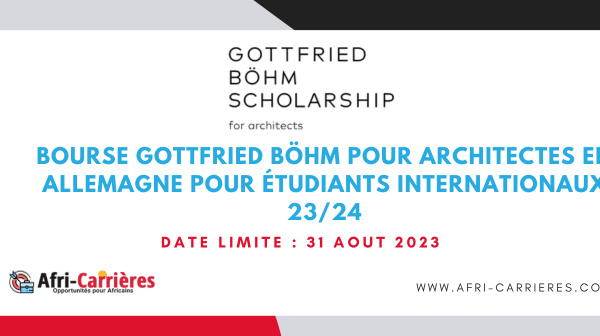 Bourse Gottfried Bohm pour architectes en Allemagne pour etudiants internationaux 2324 1