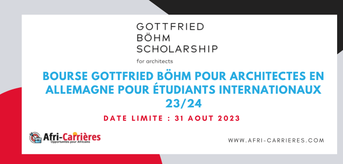 Bourse Gottfried Böhm pour architectes en Allemagne pour étudiants internationaux 23/24 6 Bourse Gottfried Böhm pour architectes en Allemagne pour étudiants internationaux 23/24
