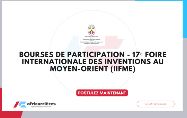 Bourses de participation IIFME - 17ᵉ Foire Internationale des Inventions au Moyen-Orient (IIFME) 2027
