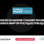Bourses du Master conjoint Erasmus Mundus MAPP 2027-2028 en politiques publiques