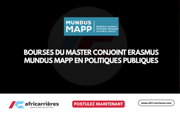 Bourses du Master conjoint Erasmus Mundus MAPP 2027-2028 en politiques publiques
