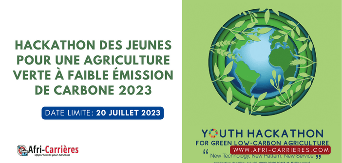 Hackathon des jeunes pour une agriculture verte à faible émission de carbone 2023